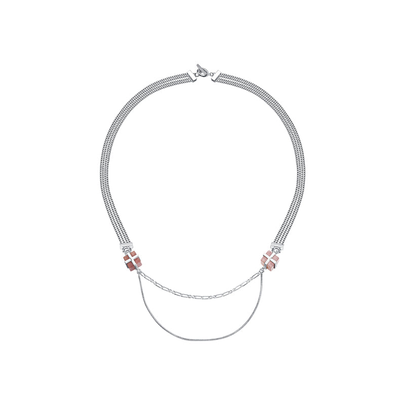 Strawberry Crystal Gift Box Necklace Set