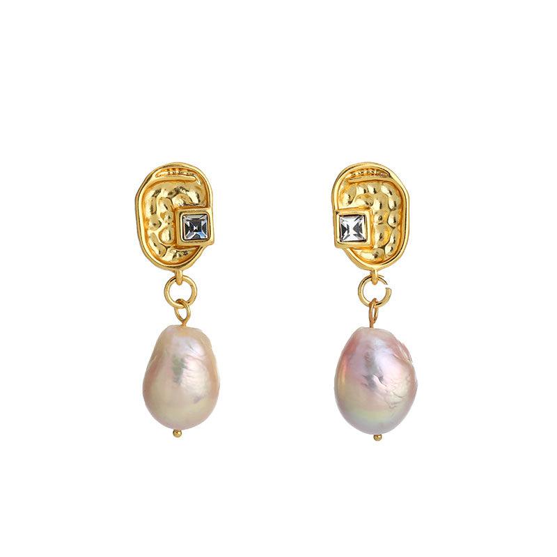 Baroque Pearl Stud Earrings - Chi'pau