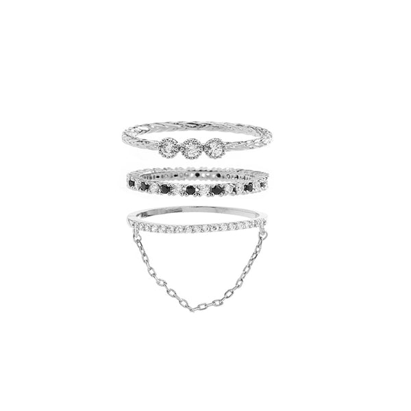 Three-piece Pavé Ring
